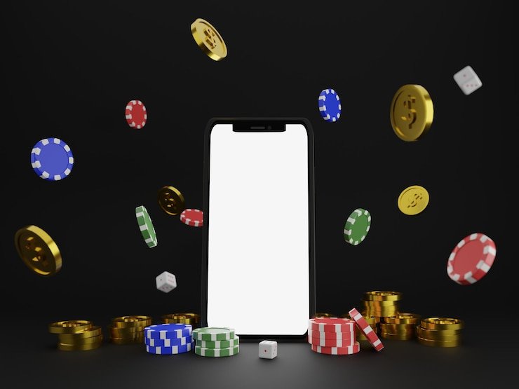 Antarmuka Free Play disinitoto di layar smartphone dengan meja blackjack langsung